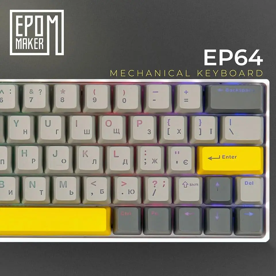 Клавіатура Epomaker EP64 Mulan White (EP64-W-M) - фото 15