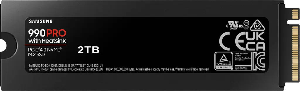Samsung Накопичувач SSD M.2 2TB PCIe 4.0 990PRO + радіатор - фото 7