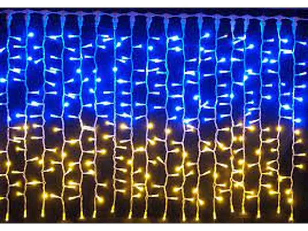 Гірлянда-шторка TLT 420LED мульті 2,4*1,2м світлодіодна `Прапор України`