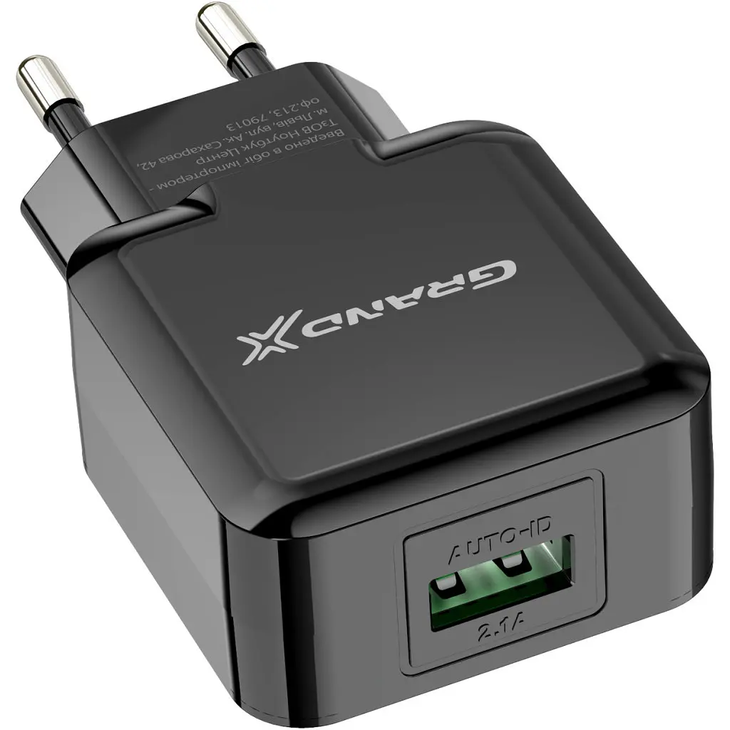 Зарядний пристрій Grand-X CH-03UMB (5V/2,1A + DC cable Micro USB) Black (CH-03UMB) - фото 3