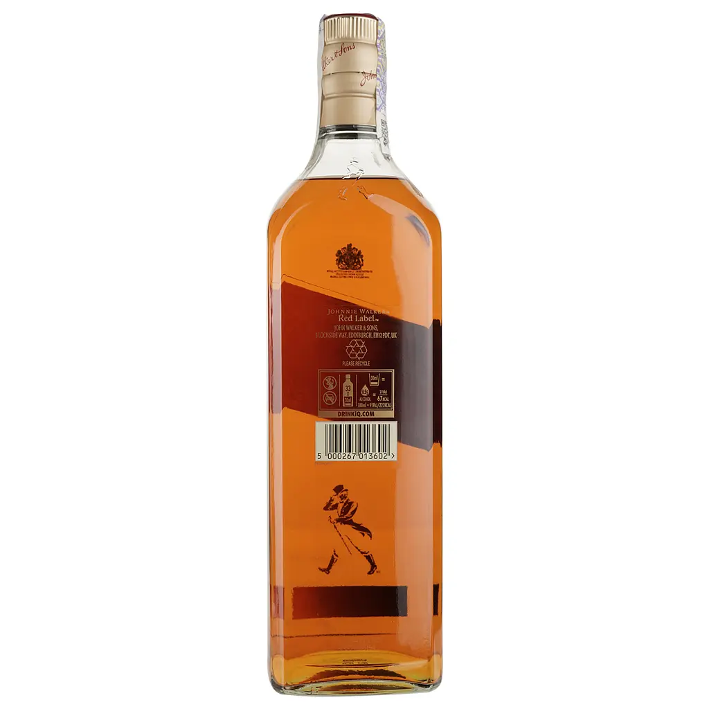 Упаковка віскі Johnnie Walker Red Label 40% 12 л (1 л х 12 шт.) - фото 3