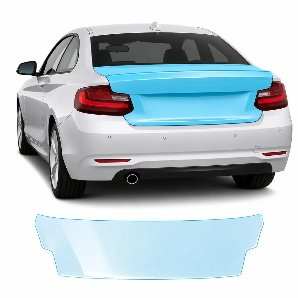 Антигравійна захисна бронеплівка за лекалами для BMW 2 Series F22 2014-2021 - зона кришки багажника
