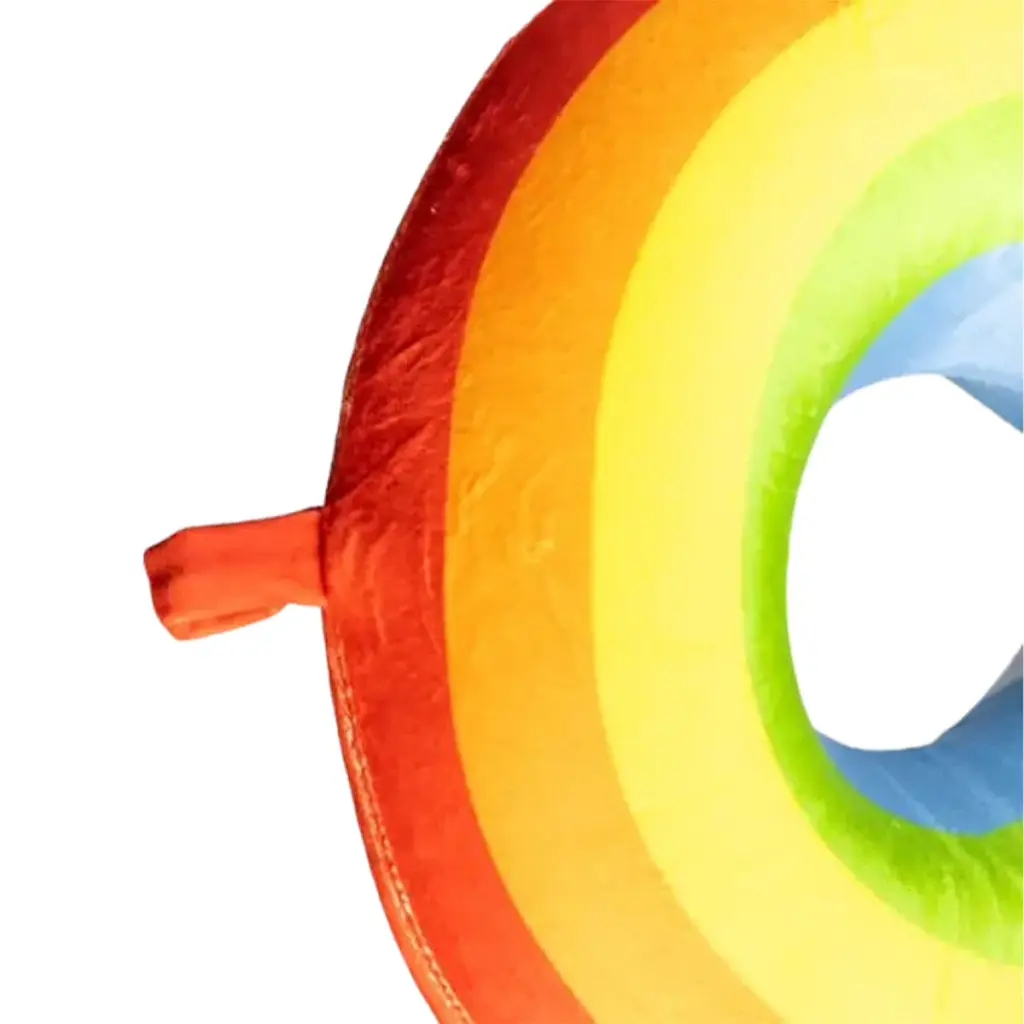 Подушка для шиї Yiwu Rainbow велюр 30х30х10 см червона - фото 3