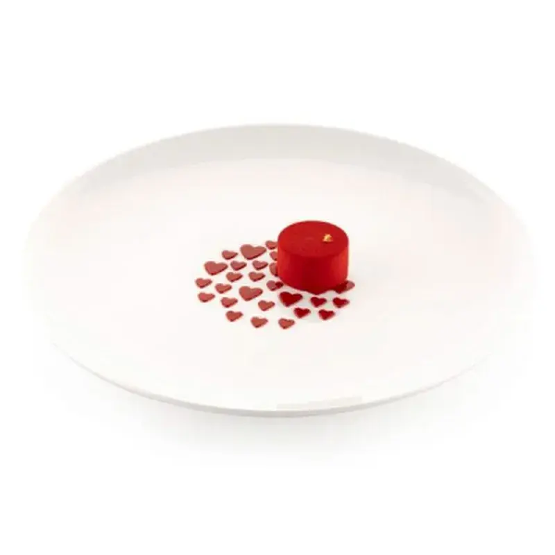 Кондитерський килимок Silikomart для декорування "Серце" d 100 мм h 1 мм 2 шт (STENCIL CUORE) - фото 4