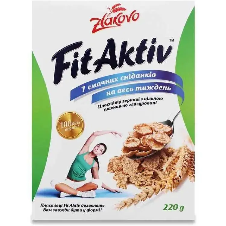 Пластівці Золоте Зерно 220г FitAktiv Zlakovo