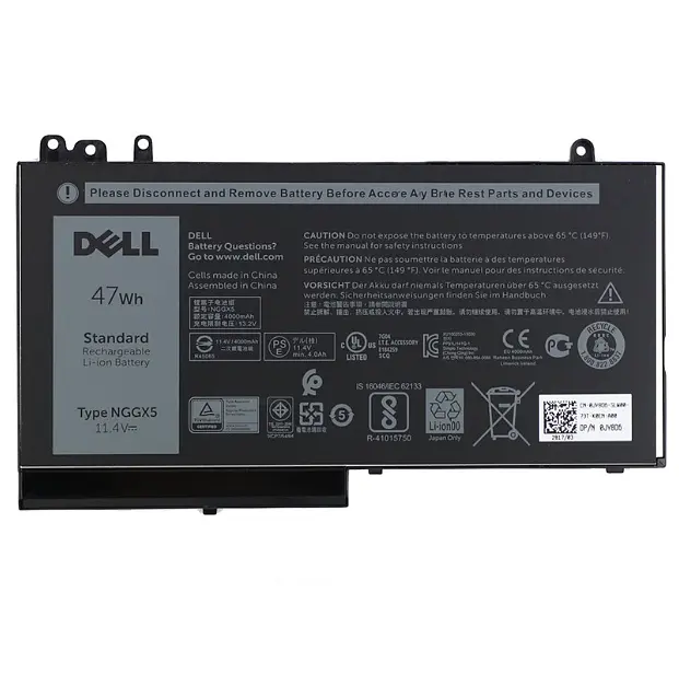 Акумулятор для ноутбука Dell Latitude E5450 E5470 E5570, Precision M3510 (NGGX5 11.4V 4130 mAh 47Wh)