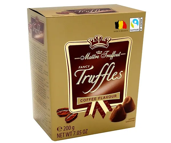Цукерки трюфельні Maitre Truffout Fancy Truffles Coffee Flavour 200г.