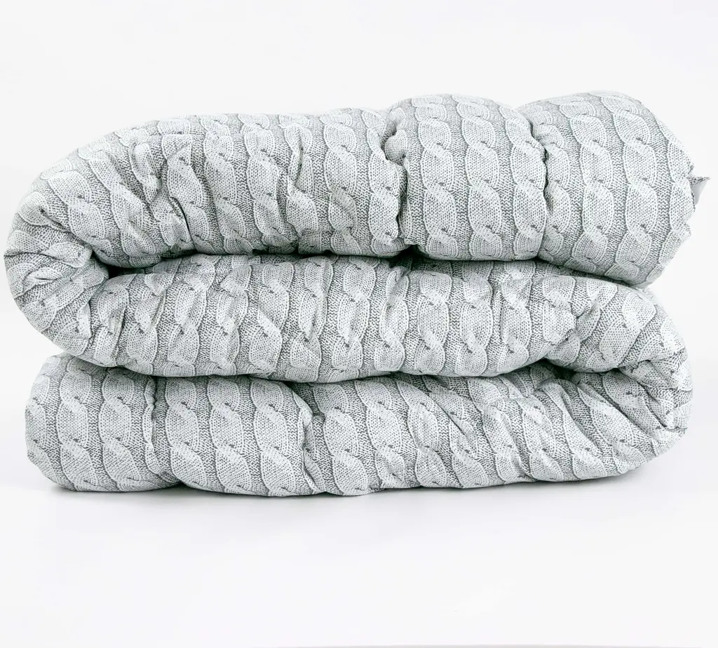 Ковдра Руно 140х205 силіконова Grey Braid Р321.52_Grey Braid - фото 3