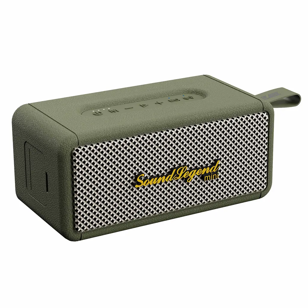 Портативна акустична система 2E SoundLegend Mini 40Вт, BT 5.3, TWS, FLAC, MP3, WAV, EQ, PowerBank, IPX6, Зелений - фото 5