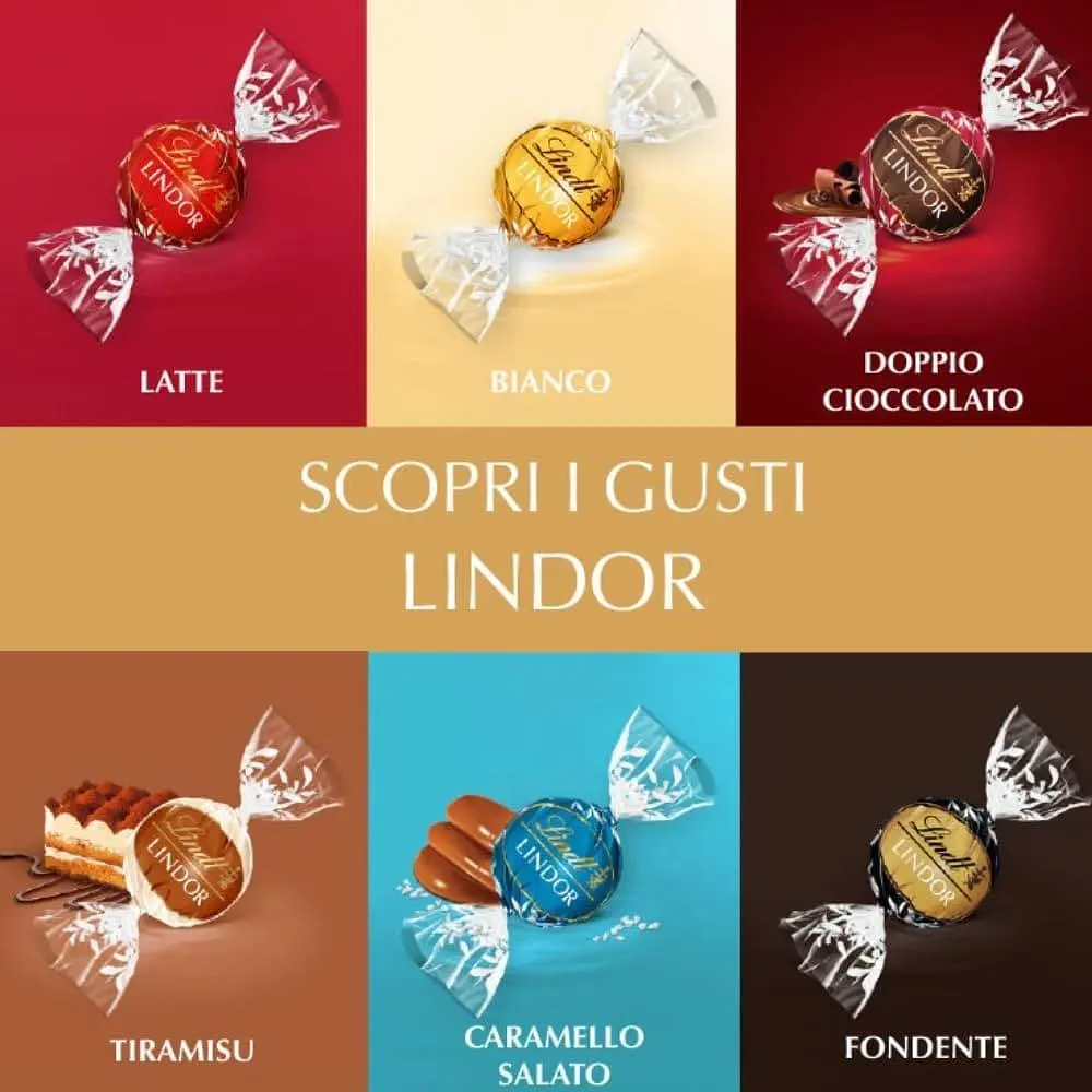 Шоколадні цукерки Lindt Lindor Assortito Latte Pistacchio Cocco Nocciola 200г - фото 5