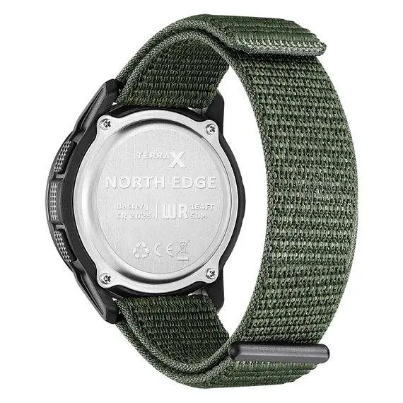 Годинник чоловічий водостійкий тактичний North Edge Terrax Green (2 ремешка) - фото 3
