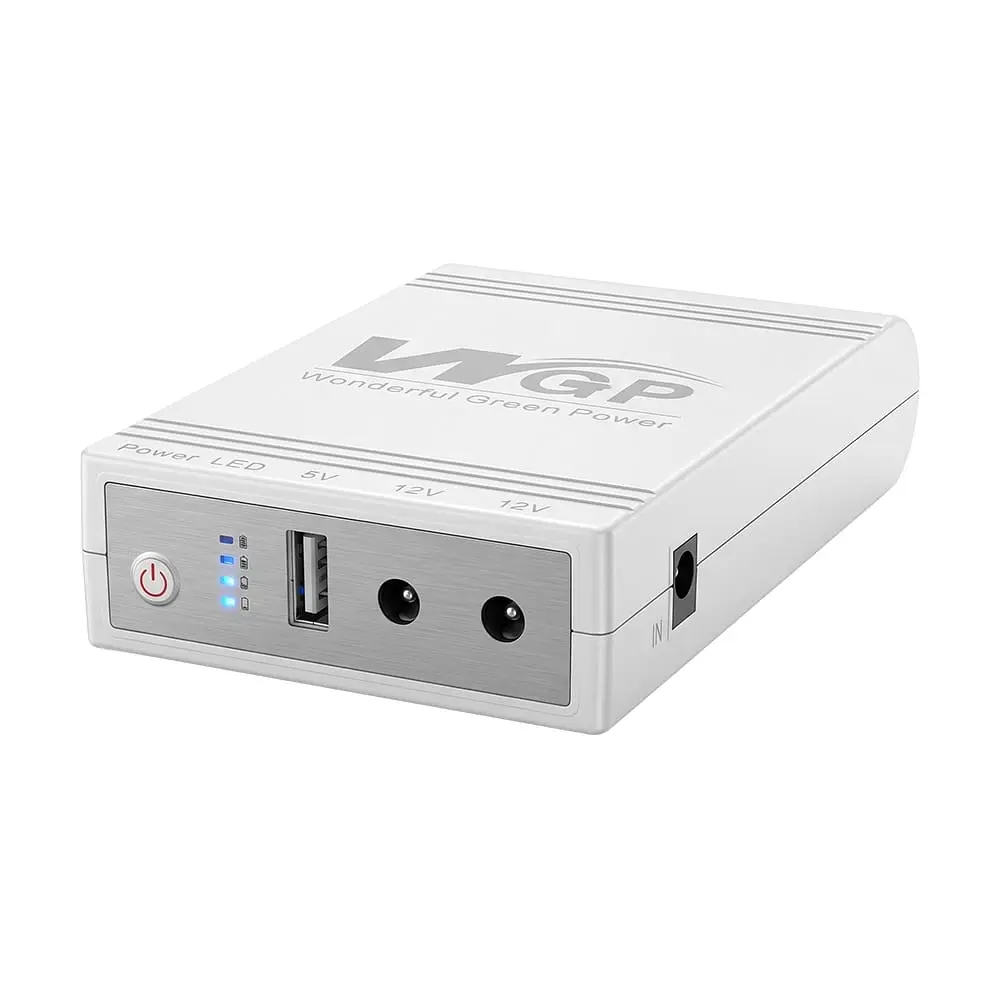 Джерело безперебійного живлення з блоком живлення Mini UPS WGP UPS103C Quick Charge 20000mAh 5V/12V/12V, Li-ion 4*5Ah, для роутера та оптичного терміналу. Блок живлення 12/3А (36W) (42-00317) - фото 2