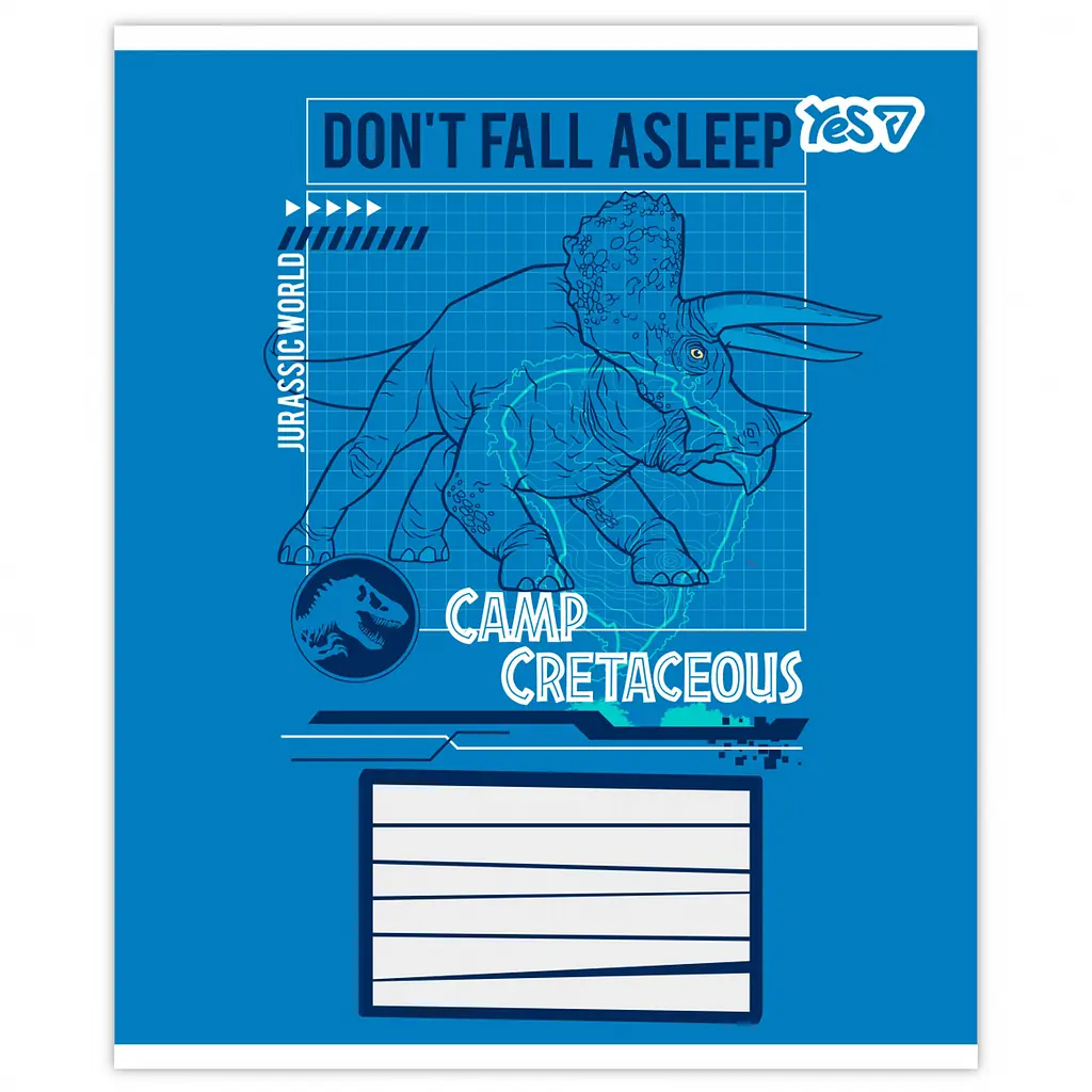 Набір зошитів Yes Jurassic World Camp cretaceous 18 аркушів у лінію 25 шт. (768815) - фото 2