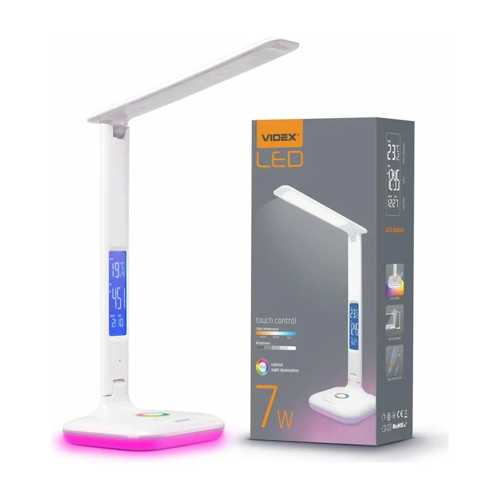 Настільна лампа Videx LED7W 3000-5500K 220V (VL-TF05W-RGB) - фото 2