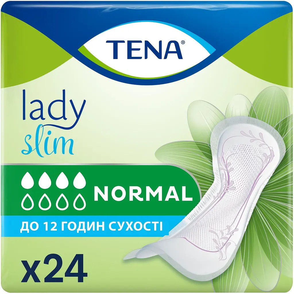 Урологические прокладки Tena Lady Slim Normal 48 шт. (2 уп. х 24 шт.) - фото 2