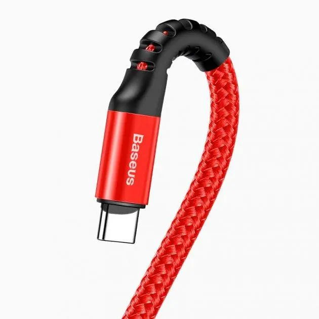 Кабель Baseus Fish Eye Spring Cable USB to Type-C 2A 1m CATSR-09 Red - фото 5