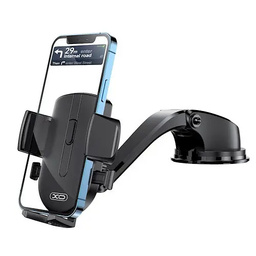 Автотримач XO C89 Car suction cup holder Чорний - фото 3
