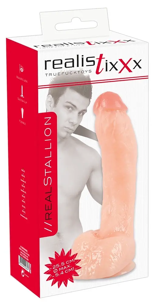 Фаллоимитатор Realistixxx Real Stallion 27.5 см телесный - фото 2