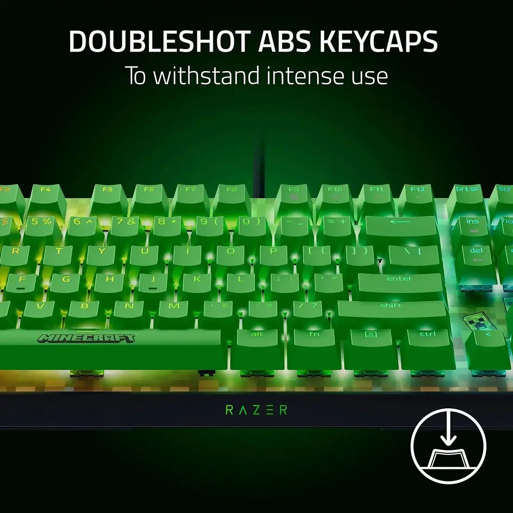 Клавиатура Razer BlackWidow V4 X Minecraft Edition (RZ03-04704100-R3M1) - фото 9