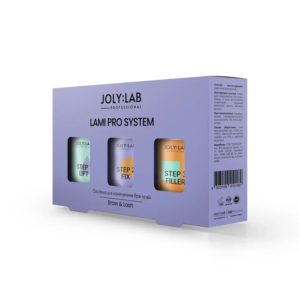 Система для ламінування брів та вій Lami Pro System Joly:Lab 3 шт. х 10 мл - фото 2