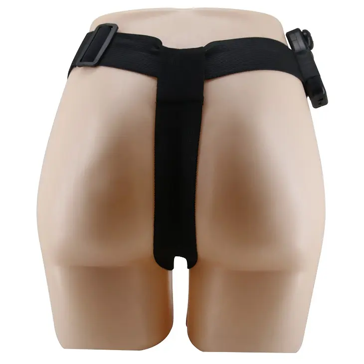 Двойной страпон с вибрацией Ultra Passionate Harness Dual Penis, 16 см (коричневый) - фото 4