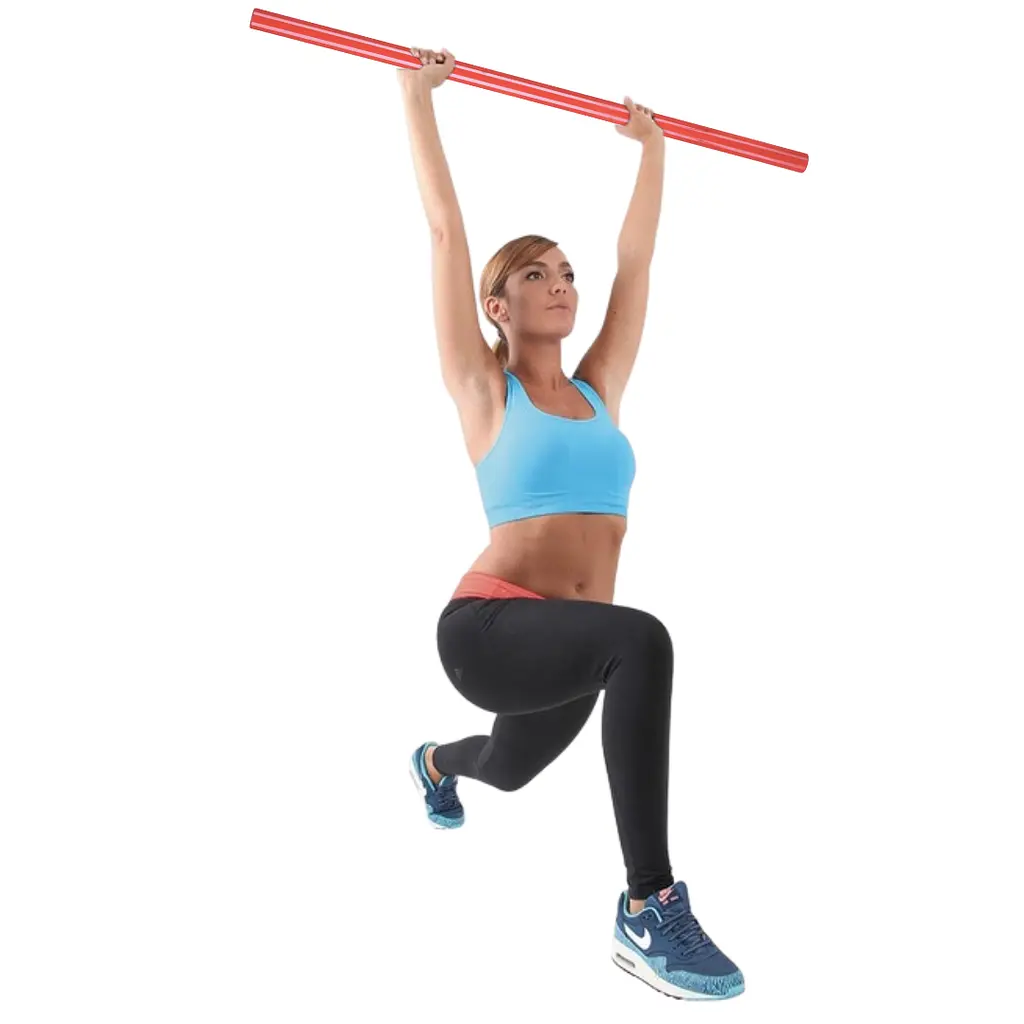 Палиця гімнастична (бодібар) Gymtek 80см червоний - фото 4