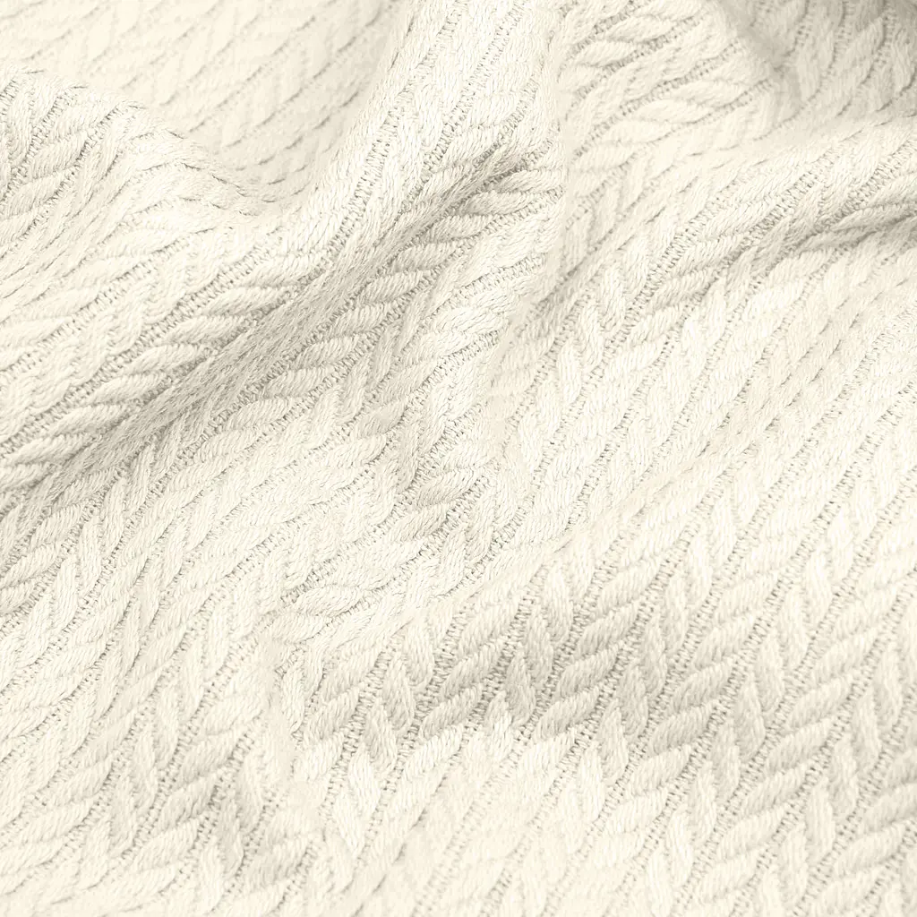 Плед-покривало Cosas Knitted Braid Biscotti косичка 110х140 см (Blanket_02_1Biscotti_KnittedBraid_110x140) - фото 4