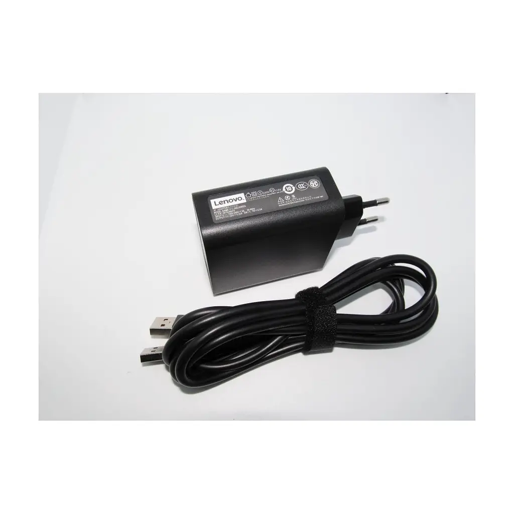 Блок живлення до ноутбуку Lenovo 65W 20V, 3.25A / 5V, 2A разъем bevel USB (косой) wall mount (ADL65WDA / A40248)