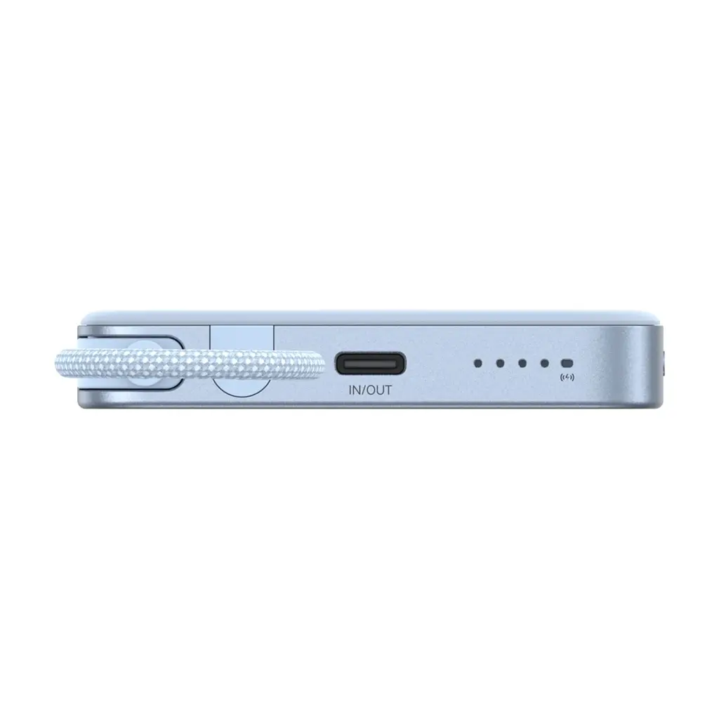 Батарея універсальна Ugreen 10000mAh 30W 1xUSB-C + 15W Magnetic Wireless + cable USB-C blue (65839B) - фото 6