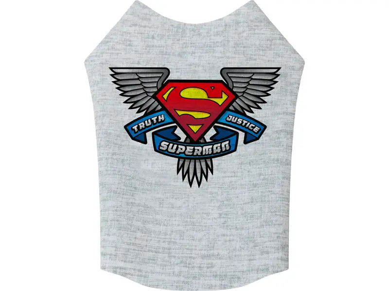 Борцовка для животных WAUDOG Clothes "Супермен, правда, справедливость" S40 (296-1021) - фото 2