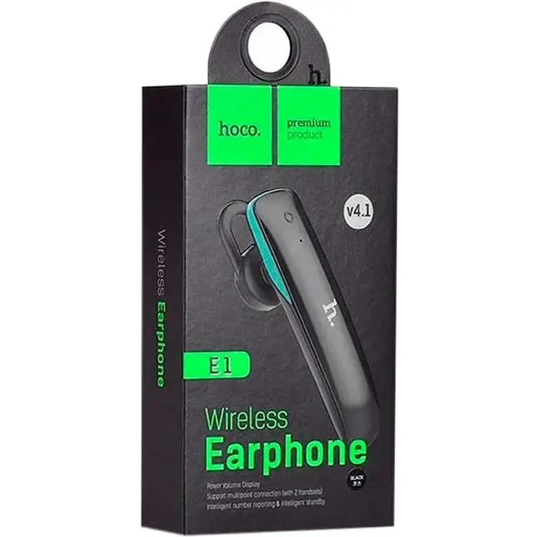 Bluetooth гарнітура ORIG Hoco E1 Black - фото 5