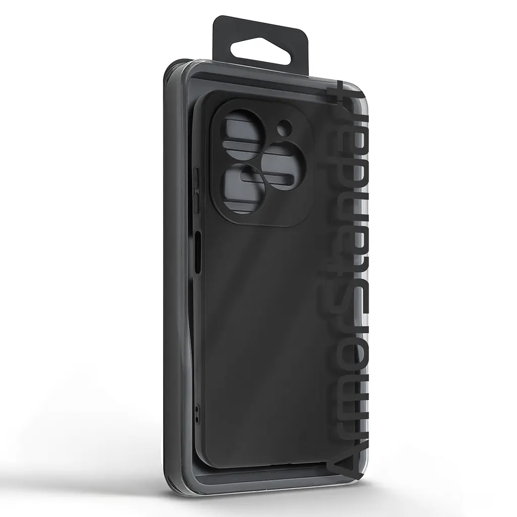 Чехол-накладка для смартфона Infinix Smart 8 (X6525)/8 Plus TECNO Spark 20 (KJ5n) противоударный, силиконовый, термополиуретановый (ТПУ), с защитой камеры и корпуса, черный, защита всего корпуса, ArmorStandart (ARM73934) - фото 5