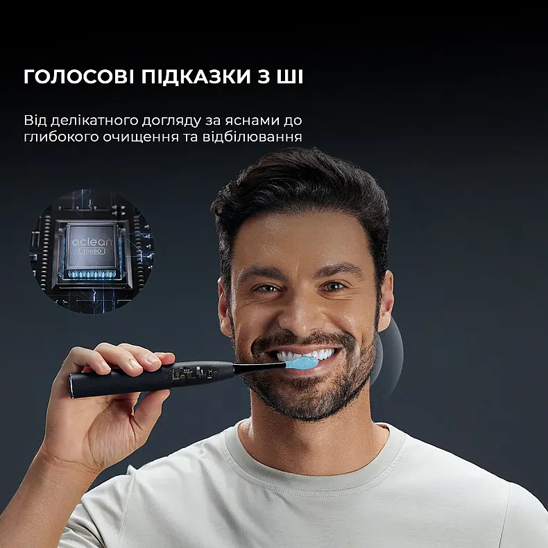 Электрическая зубная щетка Oclean X Ultra 20 Electric Toothbrush Black - фото 9