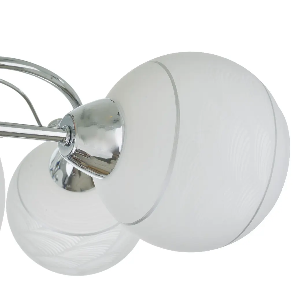 Люстра потолочная Brille в спальню E27 60W CH (LK-691C/5) - фото 6