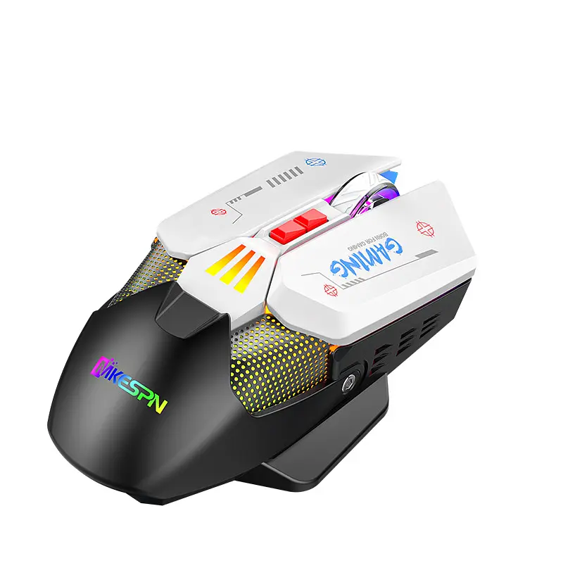 Миша бездротова ігрова з акумулятором та підсвідкою Imice 2.4 gHz MiKespN W19 E-Sports Black - фото 3