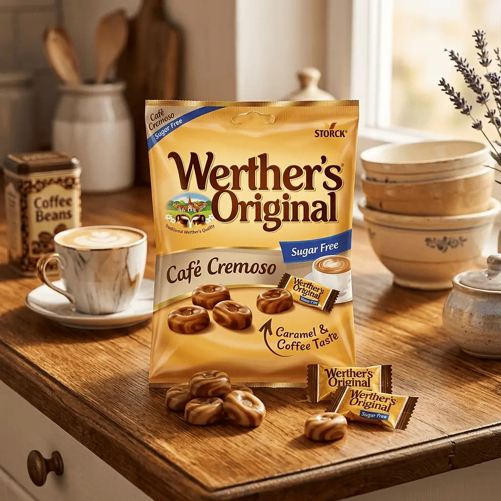 Карамельні цукерки Storck Werther's Original Cafe Cremoso Sugar Free 90г - фото 2
