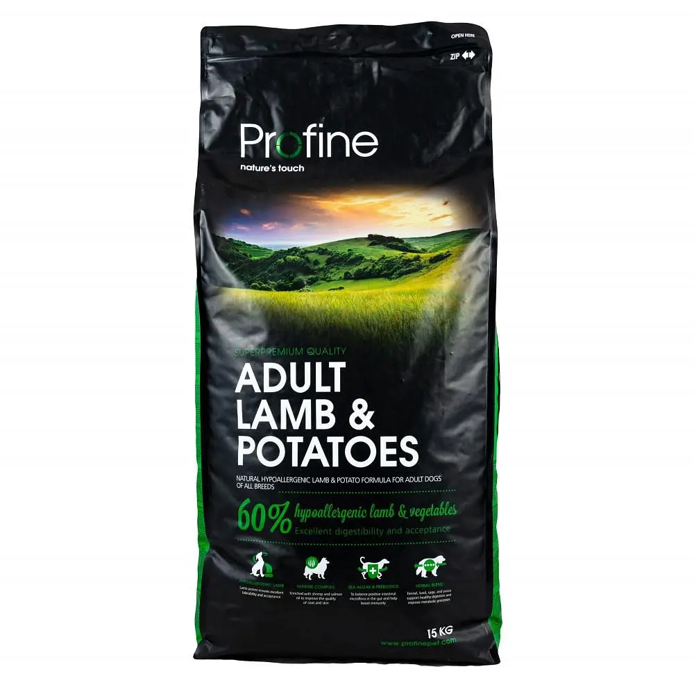 Сухой корм Profine Adult Lamb 15 кг гипоаллергенный корм с ягненком и картофелем для взрослых собак - фото 4