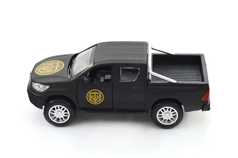 Іграшкова машинка позашляховик Toyota Hilux Шеврони Героїв TechnoDrive KM6118 - фото 5