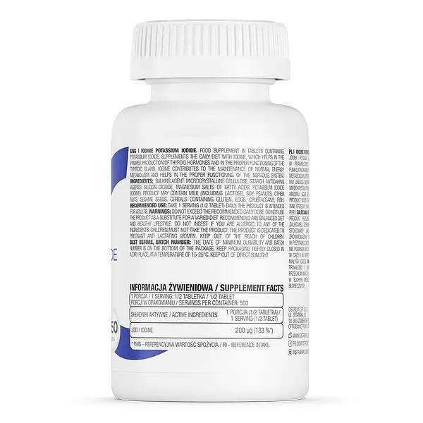 Йодид калію OstroVit IODINE Potassium Iodide, 250 таблеток - фото 2