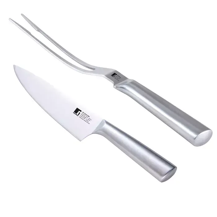 Набір ніж та виделка для м'яса Bergner Bbq lovers 2 предмети (BG-40220-MM) - фото 4