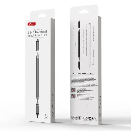 Стилус XO ST-10 3 в 1touch-sensitive Capacitor Pen чорний - фото 2