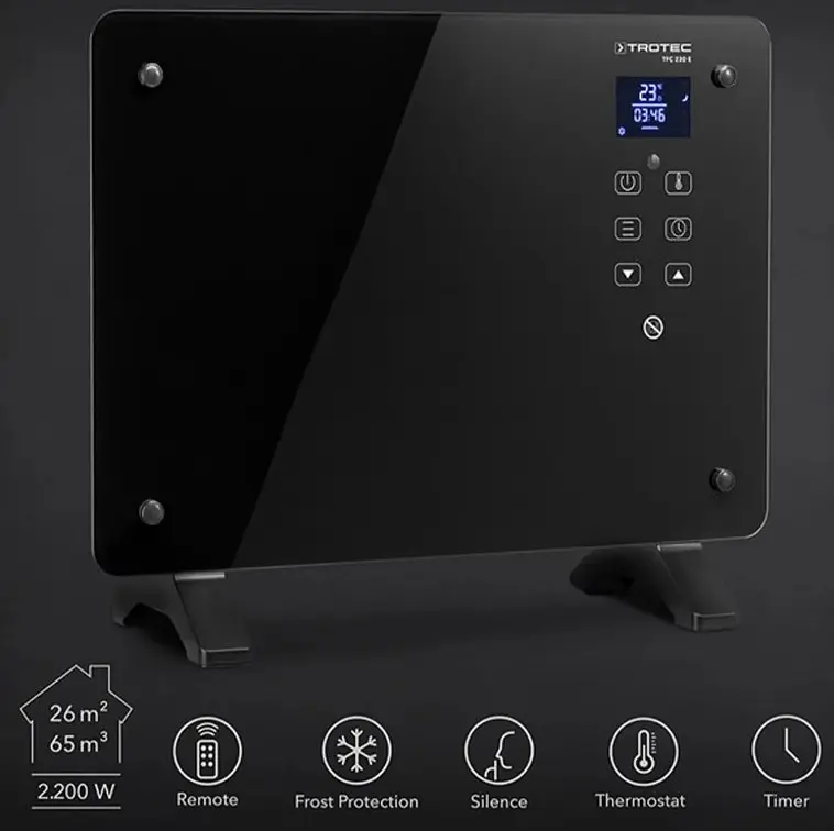 Тепловентилятор керамический Trotec TFC 220 E 2200W Black (1410000690) - фото 10