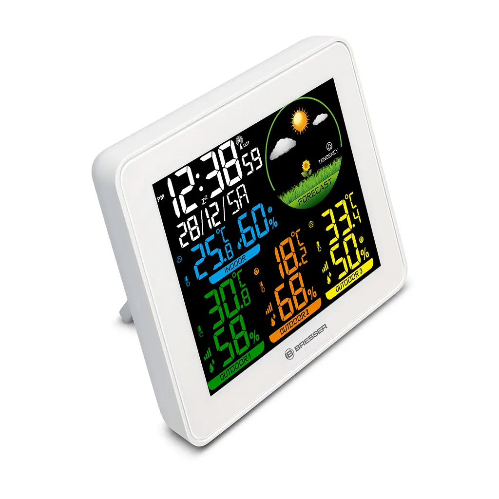 Метеостанція Bresser Colour Weather Station with 3 Sensors (9600028/13452) - фото 4