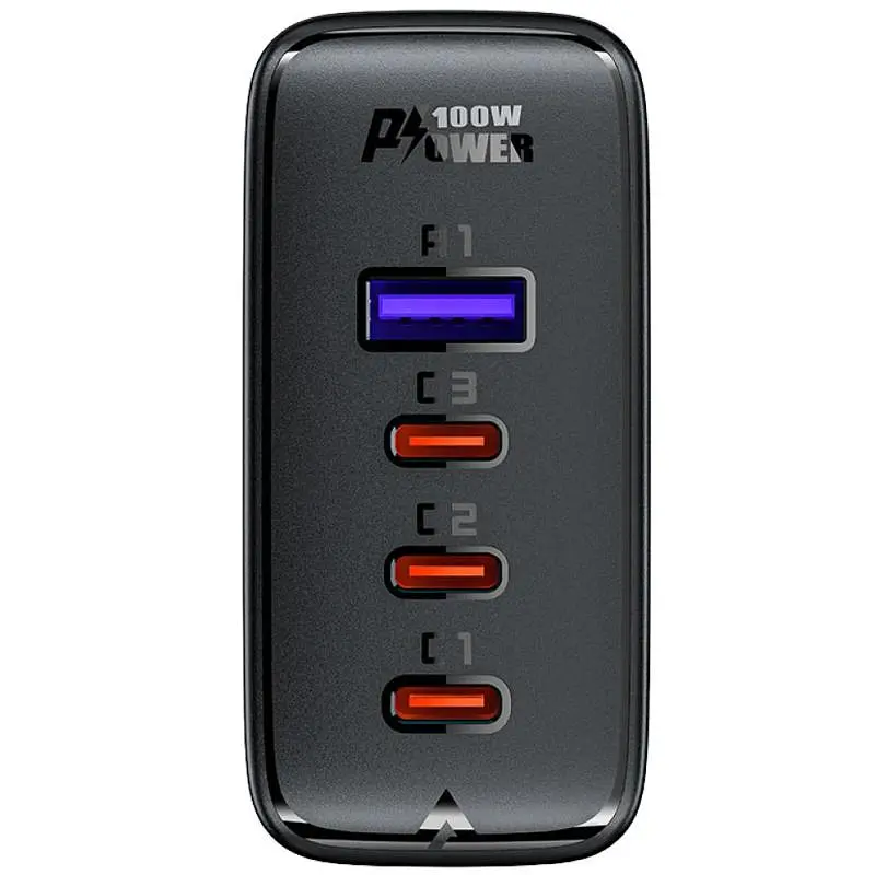 МЗП A37 PD100W+QC3.0 GaN (1USB-A/3C) + кабель Type-C to Type-C 2m Black Acefast teh0029676 - фото 3