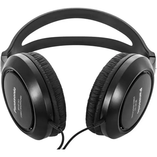 Наушники полноразмерные проводные Panasonic RP-HT161E-K черные - фото 5