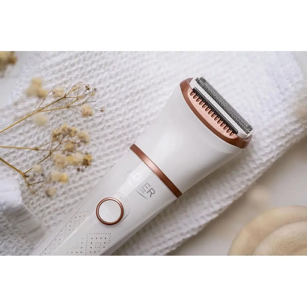 Электрическая женская бритва Adler AD 2941 с двумя насадками для сухого и влажного бритья - фото 8