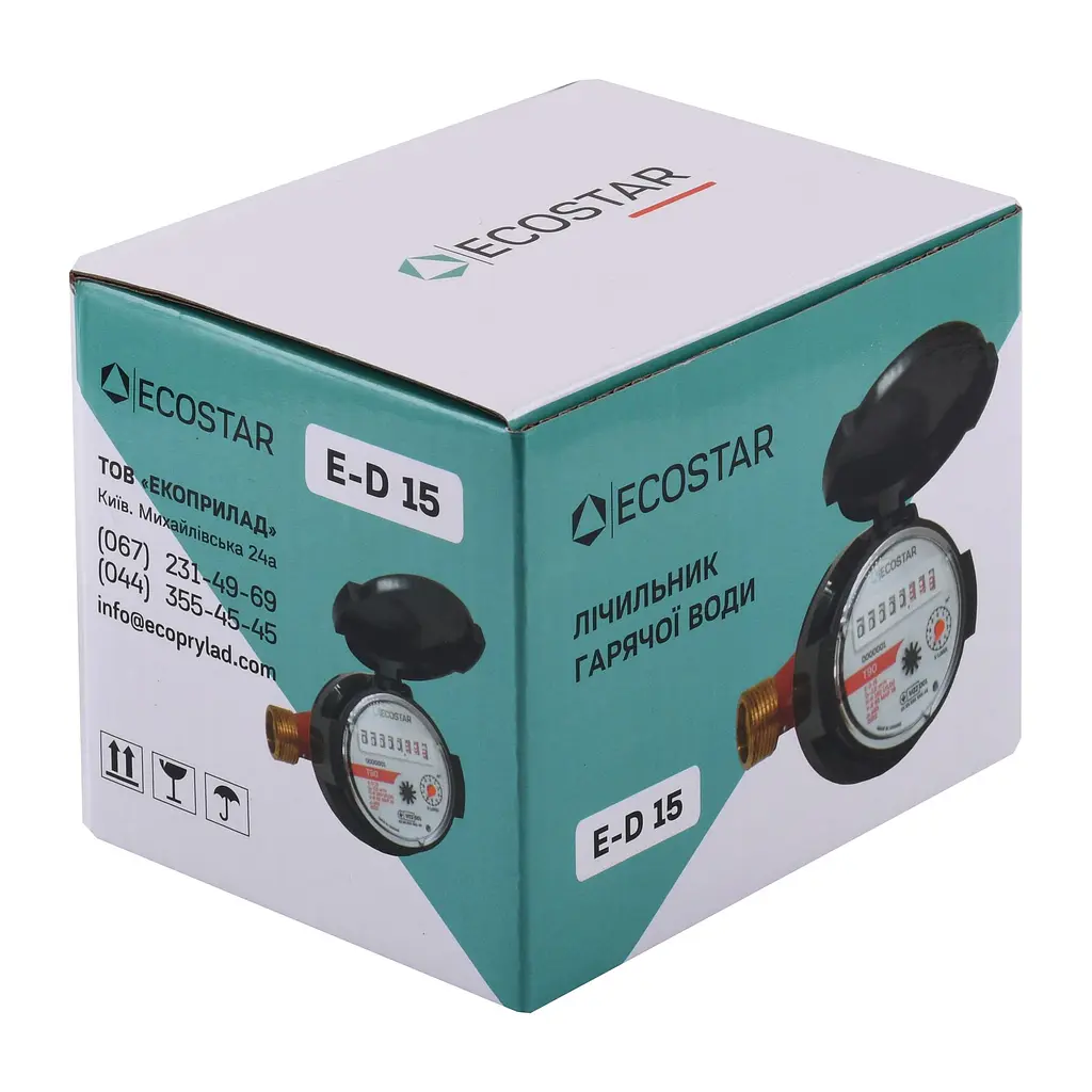 Счетчик горячей воды Ecostar DN15 1/2″ E-D R160 000022844 - фото 4