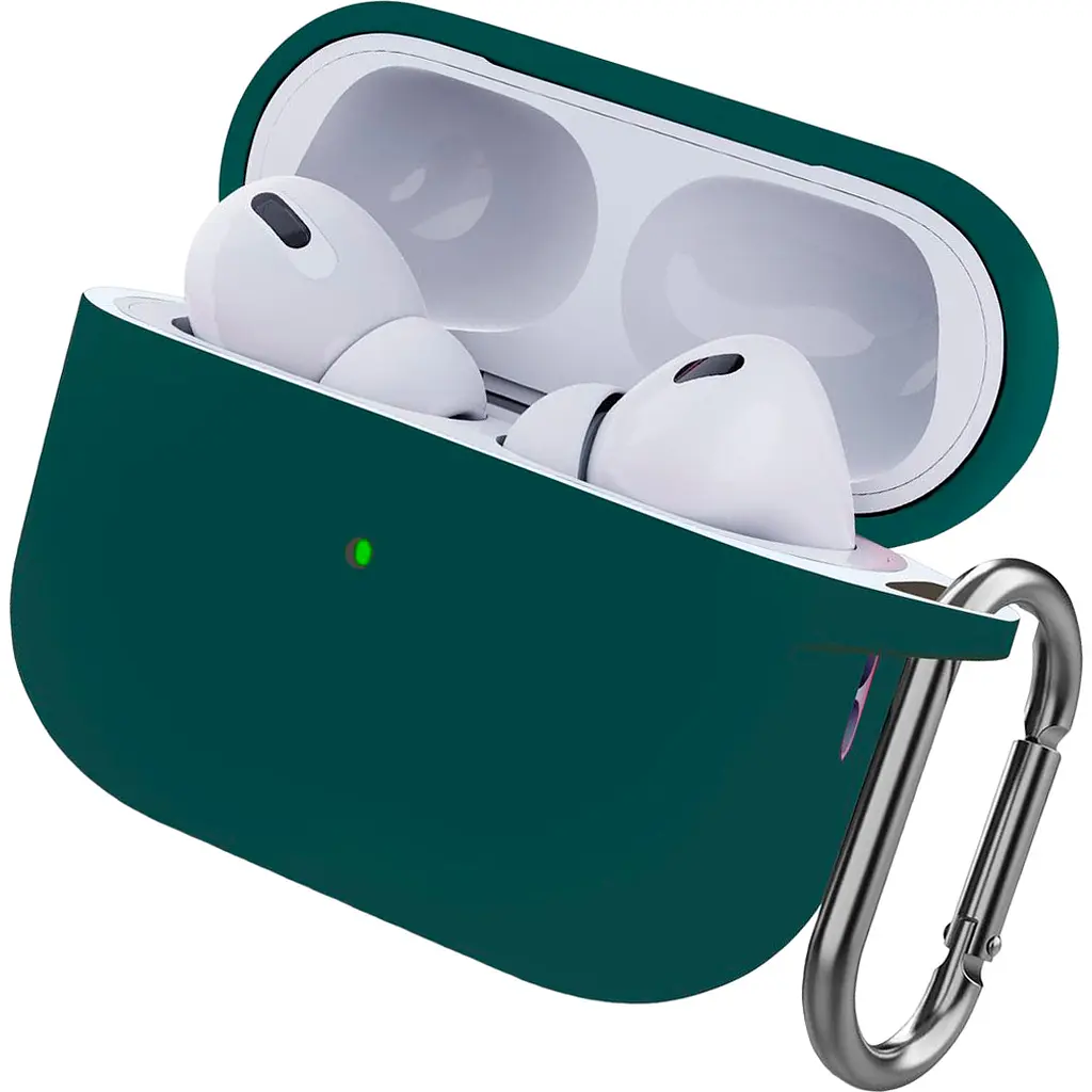Чехол ArmorStandart Hang Silicone Case для Apple AirPods Pro 2 Dark Green (ARM68591) [105592] - фото 2