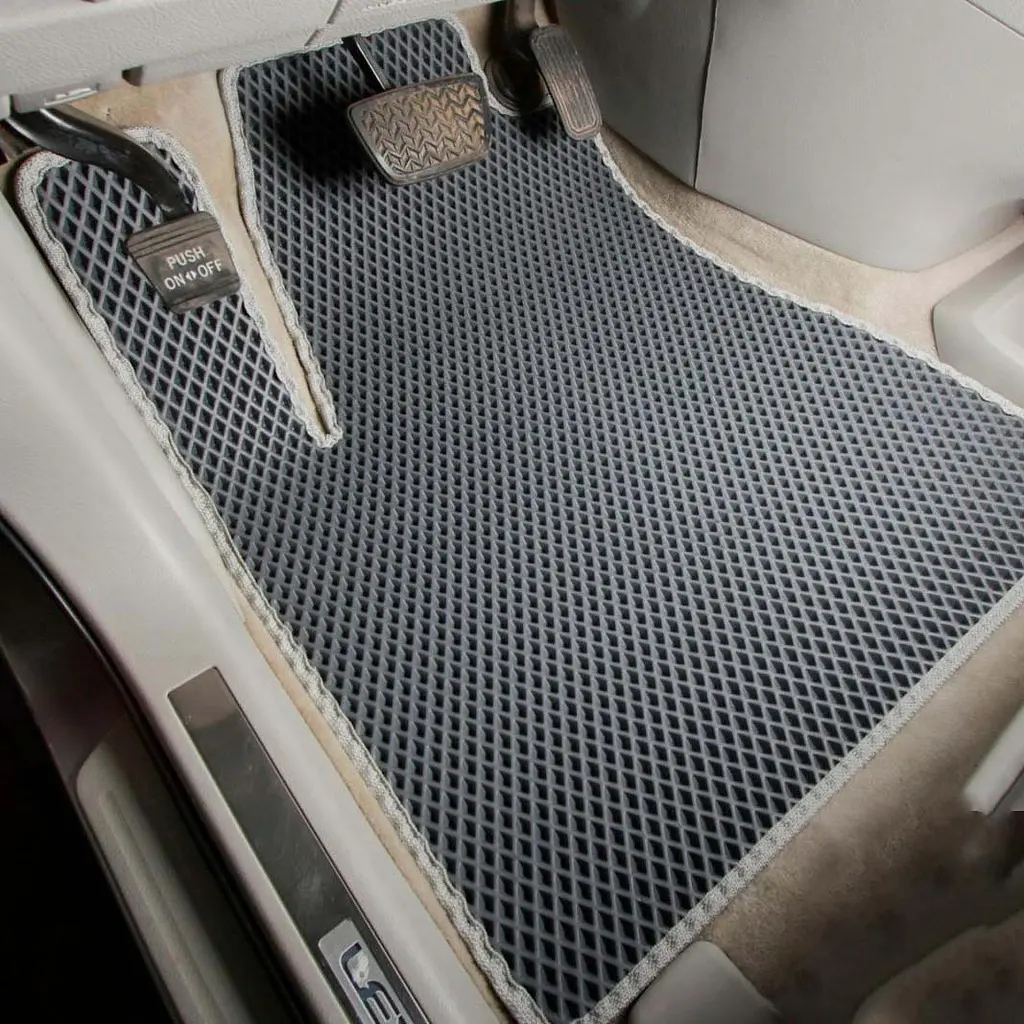 Килимки в салон EVA для Lexus RX 350 2003-2009 з підп'ятником Чорні-Бежовий кант 5 шт - фото 2