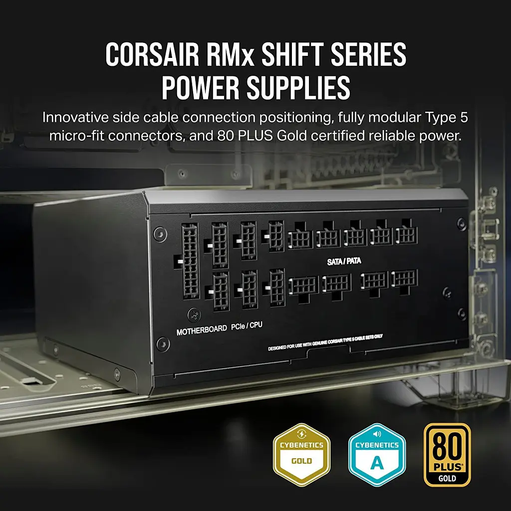Блок живлення Corsair 750W RM750x Shift PCIE5 (CP-9020251-EU) - фото 8